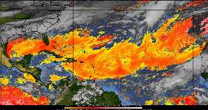 Météo tropicale : Air sec et densité de poussière dans l'air.