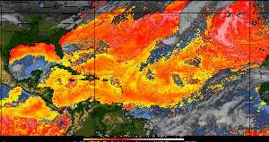 Météo tropicale : Air sec et densité de poussière dans l'air.
