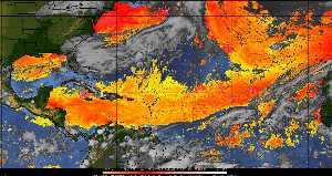 Météo tropicale : Air sec et densité de poussière dans l'air.