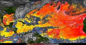 Météo tropicale : Air sec et densité de poussière dans l'air.