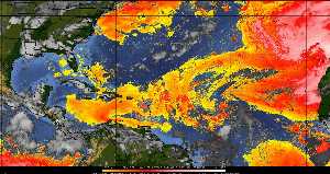 Météo tropicale : Air sec et densité de poussière dans l'air.