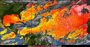Météo tropicale : Air sec et densité de poussière dans l'air.