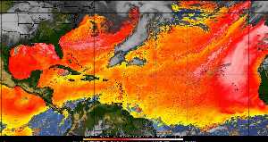 Météo tropicale : Air sec et densité de poussière dans l'air.