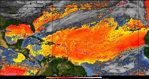 Météo tropicale : Air sec et densité de poussière dans l'air.