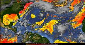 Météo tropicale : Air sec et densité de poussière dans l'air.