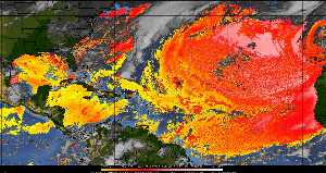 Météo tropicale : Air sec et densité de poussière dans l'air.