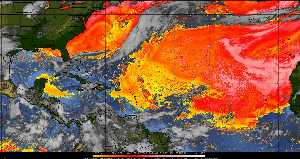 Météo tropicale : Air sec et densité de poussière dans l'air.