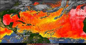 Météo tropicale : Air sec et densité de poussière dans l'air.