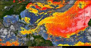 Météo tropicale : Air sec et densité de poussière dans l'air.