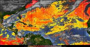 Météo tropicale : Air sec et densité de poussière dans l'air.