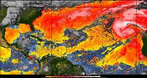 Météo tropicale : Air sec et densité de poussière dans l'air.