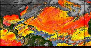 Météo tropicale : Air sec et densité de poussière dans l'air.