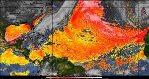 Météo tropicale : Air sec et densité de poussière dans l'air.