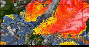 Météo tropicale : Air sec et densité de poussière dans l'air.