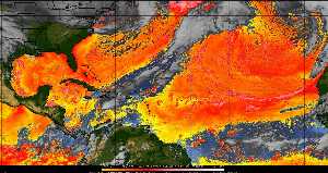 Météo tropicale : Air sec et densité de poussière dans l'air.