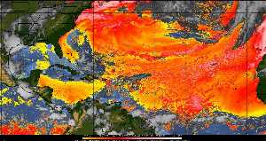 Météo tropicale : Air sec et densité de poussière dans l'air.