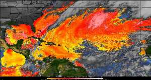 Météo tropicale : Air sec et densité de poussière dans l'air.