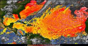 Météo tropicale : Air sec et densité de poussière dans l'air.