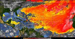 Météo tropicale : Air sec et densité de poussière dans l'air.