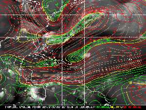 Tropical Weather: Shear Wind Map.