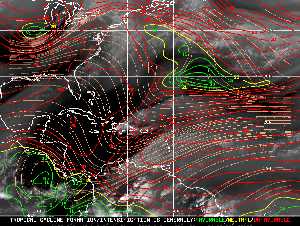 Tropical Weather: Shear Wind Map.