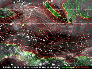 Tropical Weather: Shear Wind Map.