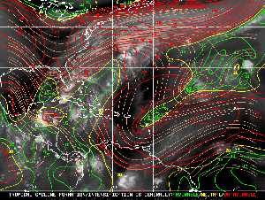 Tropical Weather: Shear Wind Map.