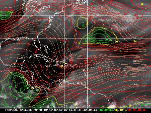 Tropical Weather: Shear Wind Map.