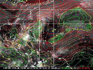 Tropical Weather: Shear Wind Map.