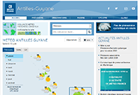 Météo France Antilles-Guyane website