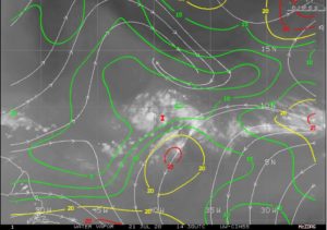 Invest 99L - cisaillement le 21 juillet 2020 - 15h30 UTC