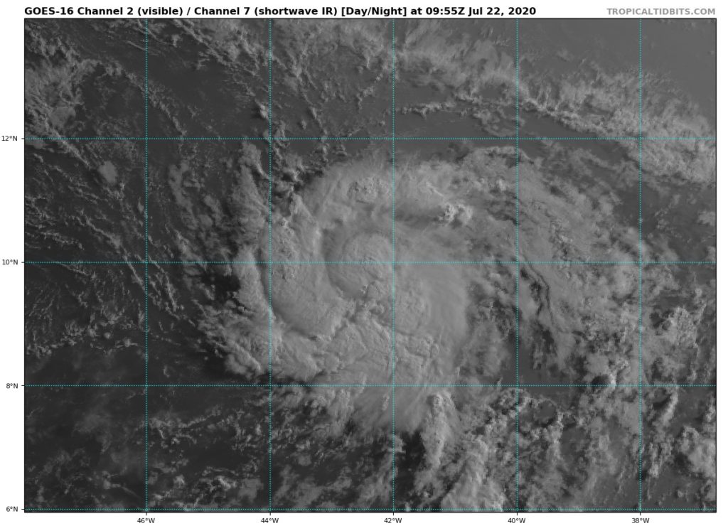 Dépression tropicale 7 - image satellite - 21 juillet 2020