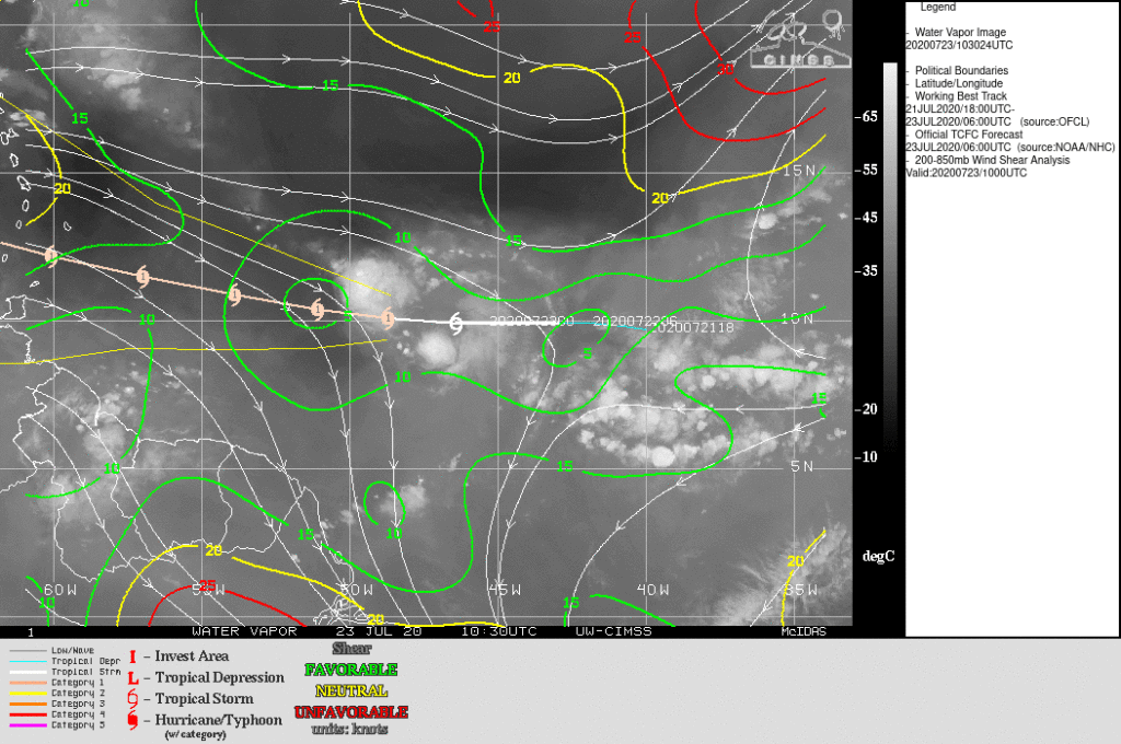 Gonzalo Windshears - 23 juillet 12h UTC