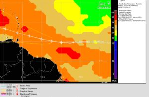 Gonzalo - SST - 24 juillet 2020 - 6h UTC