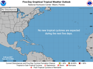 NHC Forecast July 12, 2020