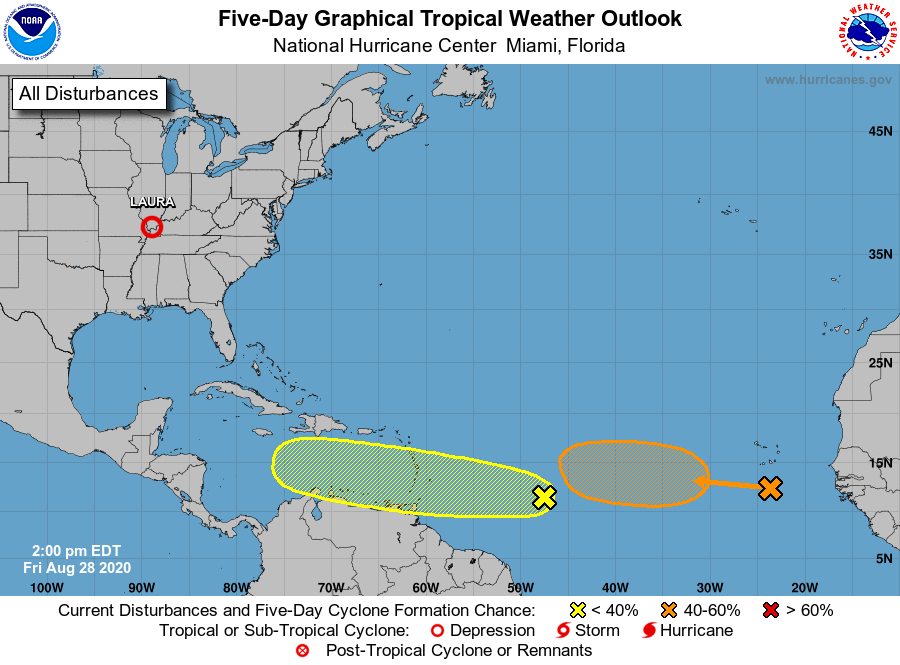 NHC 28/08/2020 - 23H UTC