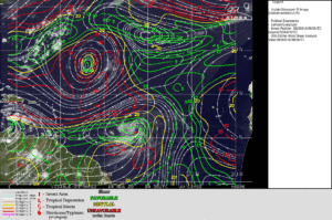 Windshears - Invest 98L - August 19, 2020 12h UTC