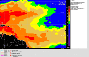 SST - Invest 98L - 19 aout 2020 12h UTC