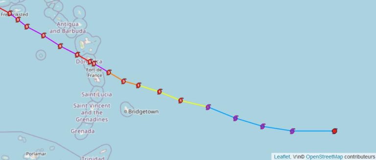 Tracking ouragan Maria 2017