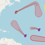 Atlantic hurricane situation on 15/09/2020