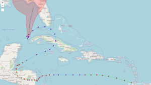 Le cyclone ETA complètement fou