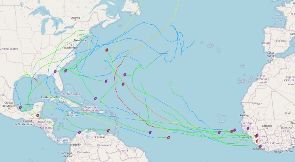 Météo tropicale : La saison cyclonique 2021 en Atlantique