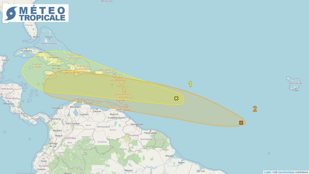 Invest 97L le 29 juin sur l'Atlantique