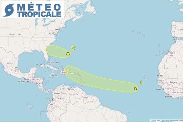 Cyclonic situation in the Atlantic on 27/6/2021