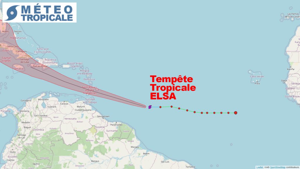 Tempete tropicale Elsa